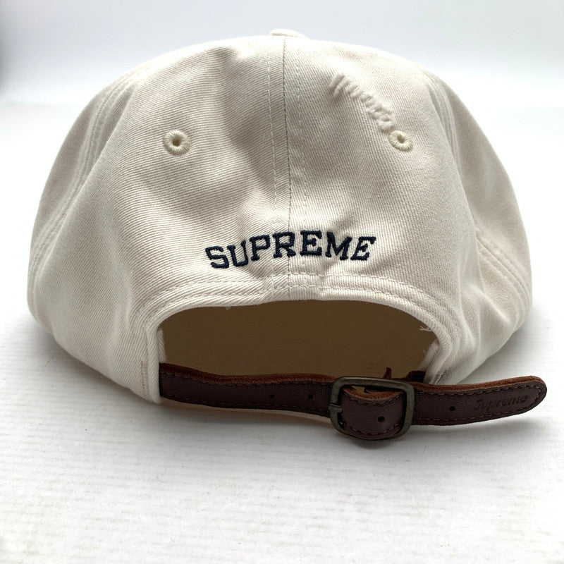 【中古品】【メンズ】 SUPREME シュプリーム H9FW25 DISTRESSED SCRIPT 6‐PANEL CAP 6パネルキャップ ブランド 帽子 149-260920-gm-43-fuzh カラー：ホワイト 万代Net店