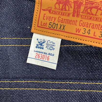 【中古美品】【メンズ】 LEVIS VINTAGE CLOTHING 501XX DENIM PANTS リーバイス ヴィンテージクロージング 501XX デニム ジーンズ 1933モデル 赤耳 リジット 156-260920-gm-32-fuzh サイズ：34×34 カラー：インディゴ 万代Net店