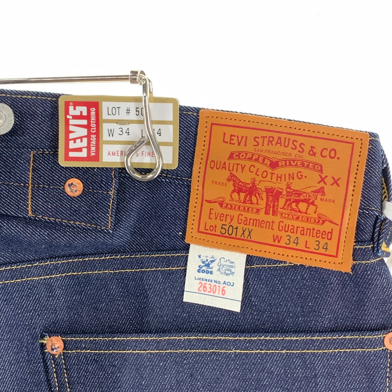 【中古美品】【メンズ】 LEVIS VINTAGE CLOTHING 501XX DENIM PANTS リーバイス ヴィンテージクロージング 501XX デニム ジーンズ 1933モデル 赤耳 リジット 156-260920-gm-32-fuzh サイズ：34×34 カラー：インディゴ 万代Net店