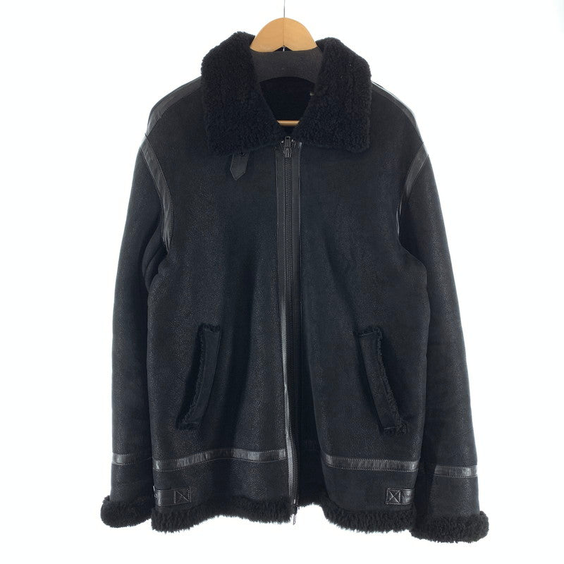 【中古品】【メンズ】 LEVI'S MADE＆CRAFTED MOUTON BOA JACKET リーバイス ボアジャケット アウター ブランド 古着 145-260923-gm-11-fuzh サイズ：2 カラー：ブラック 万代Net店