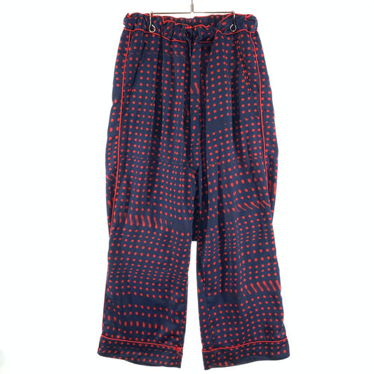 【中古品】【メンズ】 FACETASM ファセッタズム RB-PT-M17 DOT EASY PANTS ドットイージーパンツ 151-260922-gm-14-fuzh サイズ：3 カラー：ネイビー レッド 万代Net店