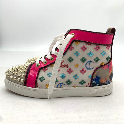 【中古品】【レディース】 CHRISTIAN LOUBOUTIN クリスチャンルブタン ハイカットスニーカー シューズ 靴 183-260920-gm-36-fuzh サイズ：36 カラー：ピンク 万代Net店