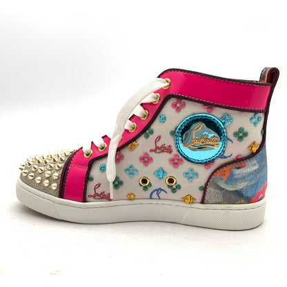 【中古品】【レディース】 CHRISTIAN LOUBOUTIN クリスチャンルブタン ハイカットスニーカー シューズ 靴 183-260920-gm-36-fuzh サイズ：36 カラー：ピンク 万代Net店