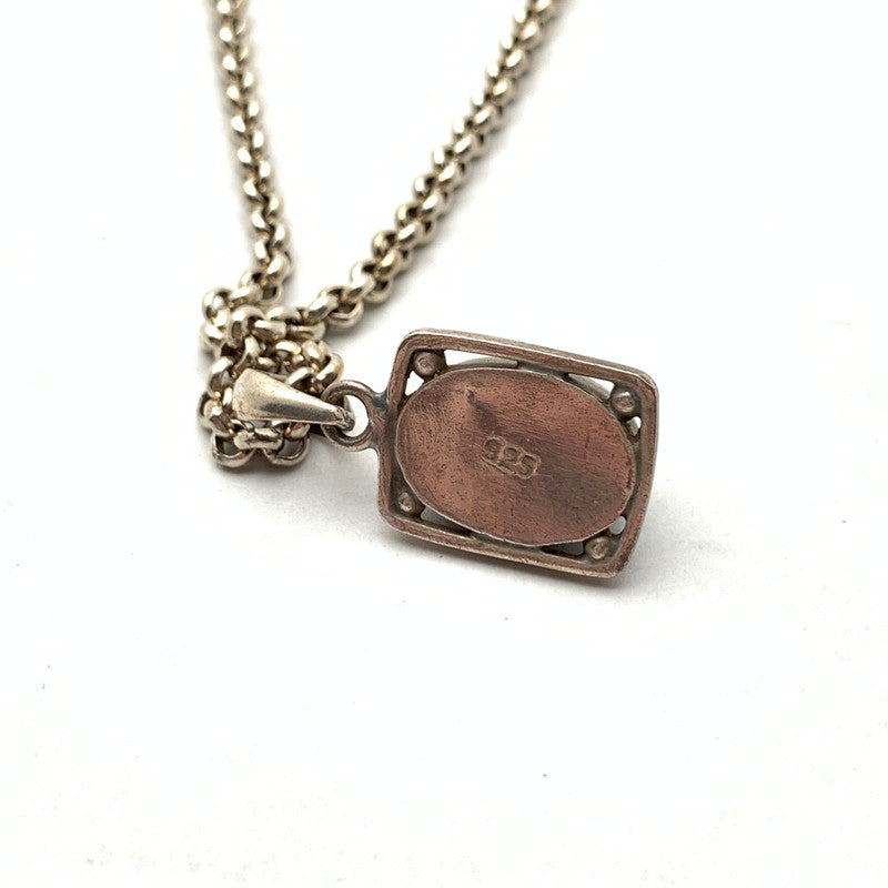 【中古品】【メンズ】 ALPHA STAR アルファスター SV925 石付き ネックレス アクセサリー ブランド 193-260920-gm-50-fuzh カラー：シルバー 万代Net店