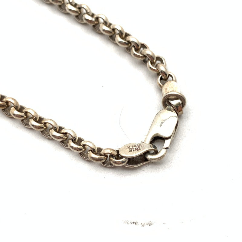 【中古品】【メンズ】 ALPHA STAR アルファスター SV925 石付き ネックレス アクセサリー ブランド 193-260920-gm-50-fuzh カラー：シルバー 万代Net店