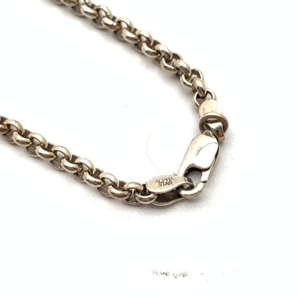 【中古品】【メンズ】 ALPHA STAR アルファスター SV925 石付き ネックレス アクセサリー ブランド 193-260920-gm-50-fuzh カラー：シルバー 万代Net店