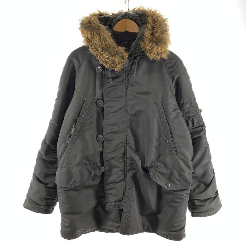 【中古品】【メンズ】 ALPHA INDUSTRIES N-3B FLIGHT JACKET アルファインダストリーズ N-1 3B フライトジャケット ミリタリージャケット 145-260922-gm-05-fuzh サイズ：M カラー：カーキ 万代Net店