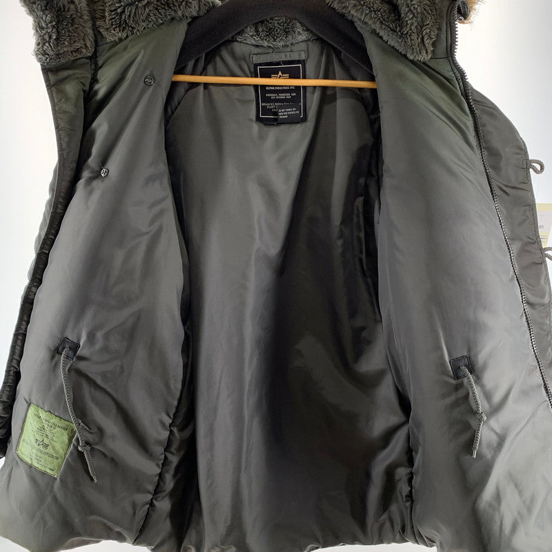 【中古品】【メンズ】 ALPHA INDUSTRIES N-3B FLIGHT JACKET アルファインダストリーズ N-1 3B フライトジャケット ミリタリージャケット 145-260922-gm-05-fuzh サイズ：M カラー：カーキ 万代Net店