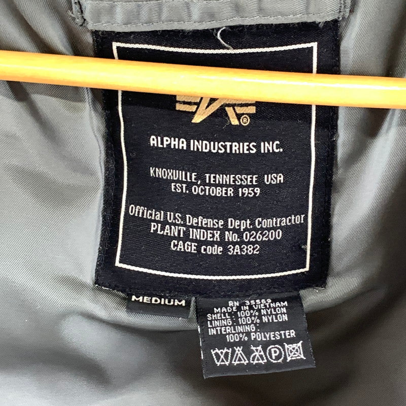 【中古品】【メンズ】 ALPHA INDUSTRIES N-3B FLIGHT JACKET アルファインダストリーズ N-1 3B フライトジャケット ミリタリージャケット 145-260922-gm-05-fuzh サイズ：M カラー：カーキ 万代Net店