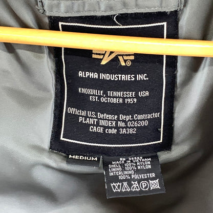 【中古品】【メンズ】 ALPHA INDUSTRIES N-3B FLIGHT JACKET アルファインダストリーズ N-1 3B フライトジャケット ミリタリージャケット 145-260922-gm-05-fuzh サイズ：M カラー：カーキ 万代Net店