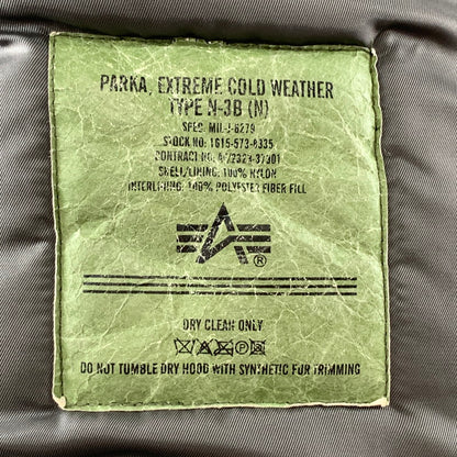 【中古品】【メンズ】 ALPHA INDUSTRIES N-3B FLIGHT JACKET アルファインダストリーズ N-1 3B フライトジャケット ミリタリージャケット 145-260922-gm-05-fuzh サイズ：M カラー：カーキ 万代Net店