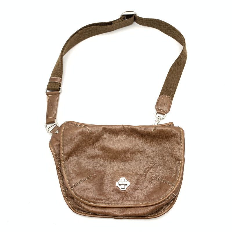 【中古品】【メンズ/レディース】 ANIARY アニアリ LEATHER SHOULDER BAG ショルダーバッグ レザー カバン 188-260920-gm-33-fuzh カラー：ブラウン 万代Net店