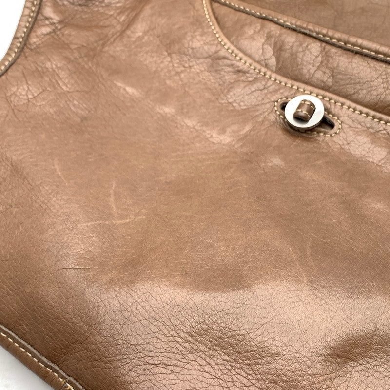 【中古品】【メンズ/レディース】 ANIARY アニアリ LEATHER SHOULDER BAG ショルダーバッグ レザー カバン 188-260920-gm-33-fuzh カラー：ブラウン 万代Net店