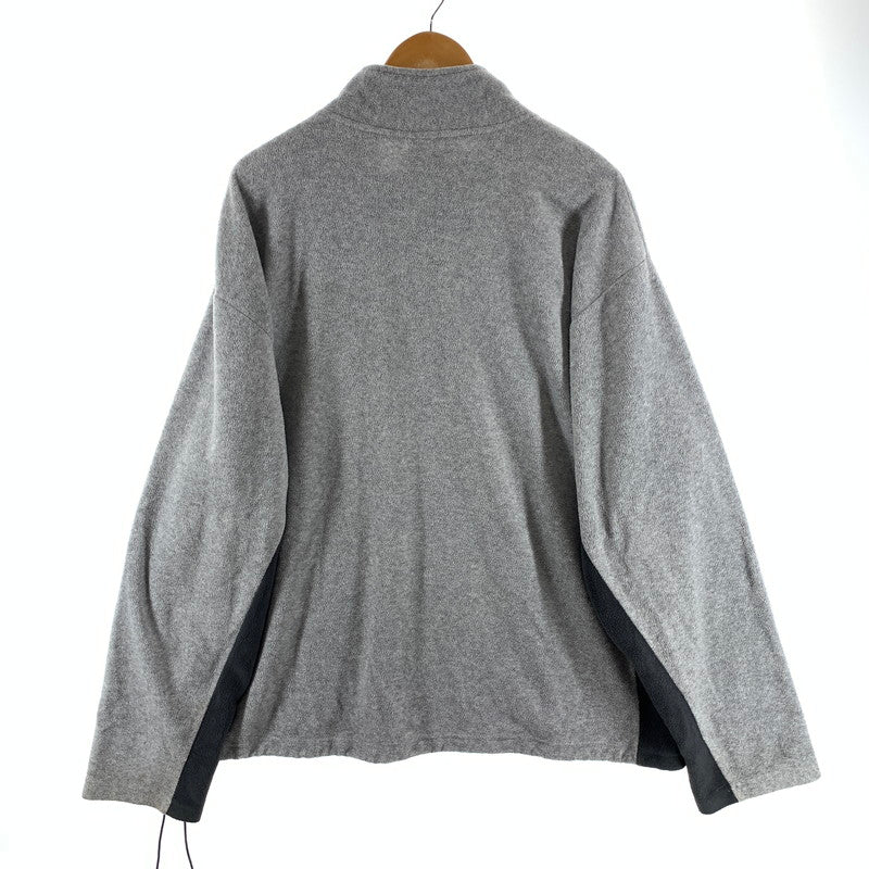 【中古品】【メンズ】 OLD NAVY オールドネイビー ハーフジップフリース ジャケット オーバーサイズ ドローコード ブランド 古着 145-260922-gm-06-fuzh サイズ：XXL カラー：グレー 万代Net店