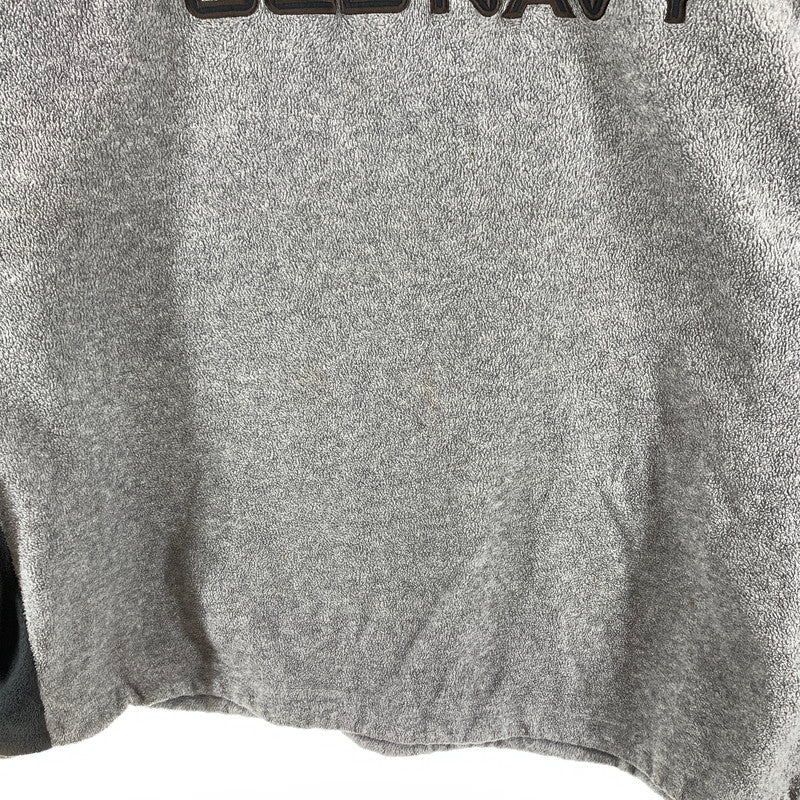 【中古品】【メンズ】 OLD NAVY オールドネイビー ハーフジップフリース ジャケット オーバーサイズ ドローコード ブランド 古着 145-260922-gm-06-fuzh サイズ：XXL カラー：グレー 万代Net店
