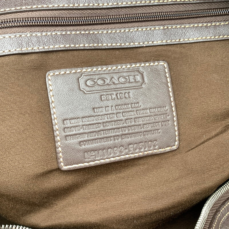 【中古品】【メンズ/レディース】 COACH コーチ ボストンバック カバン レザー ブランド 180-260920-gm-34-fuzh カラー：ブラウン 万代Net店
