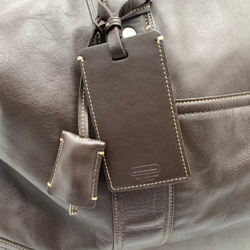 【中古品】【メンズ/レディース】 COACH コーチ ボストンバック カバン レザー ブランド 180-260920-gm-34-fuzh カラー：ブラウン 万代Net店