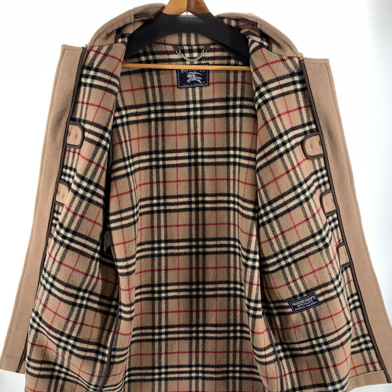 【中古品】【レディース】 BURBERRYS バーバリーズ ダッフルコート ウール100% 英国製 ブランド 169-260922-gm-44-fuzh サイズ：M程度 カラー：ベージュ 万代Net店