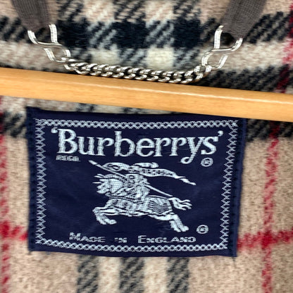 【中古品】【レディース】 BURBERRYS バーバリーズ ダッフルコート ウール100% 英国製 ブランド 169-260922-gm-44-fuzh サイズ：M程度 カラー：ベージュ 万代Net店