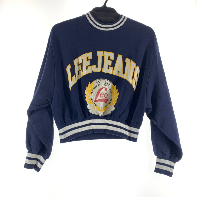 【中古品】【レディース】 LEE リー スウェット NAVY トレーナー 女性 ※ヨレ・汚れあり 170-260927-io-07-fuzh サイズ：M カラー：ネイビー 万代Net店