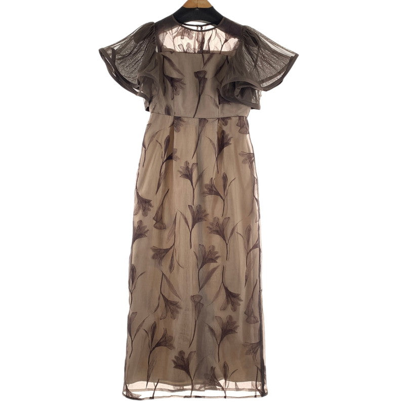 【中古品】【レディース】 LE RURE リルアー ワンピース BROWN.BEIGE 女性 上品 エレガント パーティー ドレス ワンピ おしゃれ オシャレ お洒落 170-260927-io-08-fuzh サイズ：M カラー：ブラウンベージュ 万代Net店