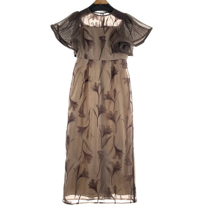 【中古品】【レディース】 LE RURE リルアー ワンピース BROWN.BEIGE 女性 上品 エレガント パーティー ドレス ワンピ おしゃれ オシャレ お洒落 170-260927-io-08-fuzh サイズ：M カラー：ブラウンベージュ 万代Net店