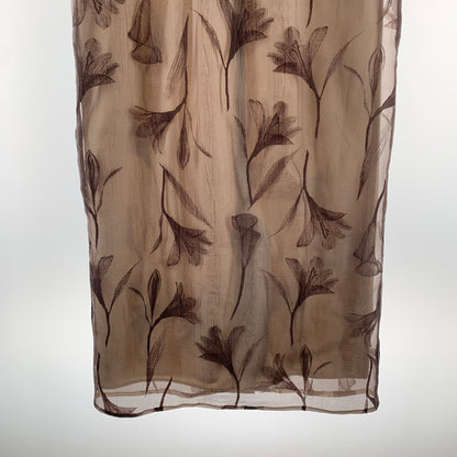 【中古品】【レディース】 LE RURE リルアー ワンピース BROWN.BEIGE 女性 上品 エレガント パーティー ドレス ワンピ おしゃれ オシャレ お洒落 170-260927-io-08-fuzh サイズ：M カラー：ブラウンベージュ 万代Net店
