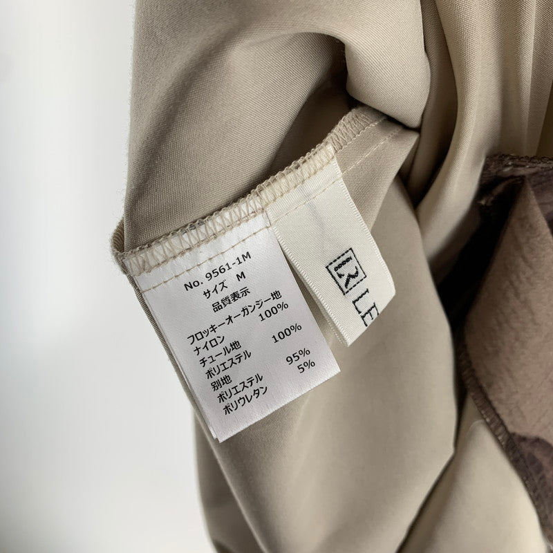【中古品】【レディース】 LE RURE リルアー ワンピース BROWN.BEIGE 女性 上品 エレガント パーティー ドレス ワンピ おしゃれ オシャレ お洒落 170-260927-io-08-fuzh サイズ：M カラー：ブラウンベージュ 万代Net店