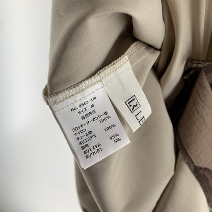 【中古品】【レディース】 LE RURE リルアー ワンピース BROWN.BEIGE 女性 上品 エレガント パーティー ドレス ワンピ おしゃれ オシャレ お洒落 170-260927-io-08-fuzh サイズ：M カラー：ブラウンベージュ 万代Net店