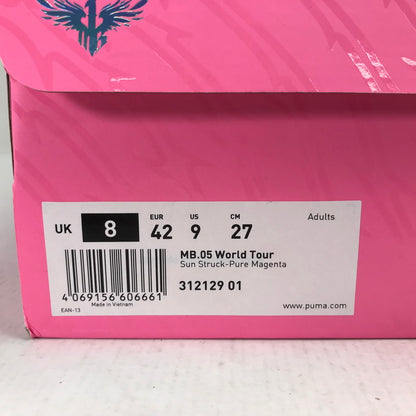 【中古品】【メンズ】 PUMA プーマ 312129-01 MB05 WORLD TOUR ワールド ツアー スニーカー 靴 162-260925-mh-08-fuzh サイズ：27cm カラー：ピンク 万代Net店