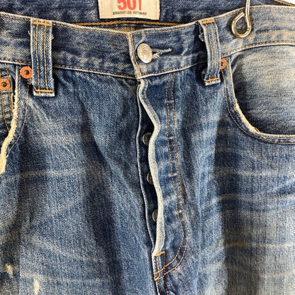【中古品】【メンズ】 LEVI'S 501 DENIM PANT リーバイス 501 デニムパンツ ジーンズ ボトムス 156-260921-gm-33-fuzh サイズ：33 カラー：インディゴ 万代Net店