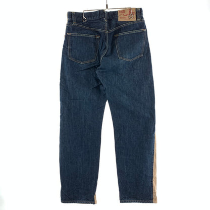 【中古品】【メンズ】 児島JEANS デニムパンツ ボトムス ブランド 古着 156-260921-gm-34-fuzh サイズ：34 カラー：ブラウン インディゴ 万代Net店