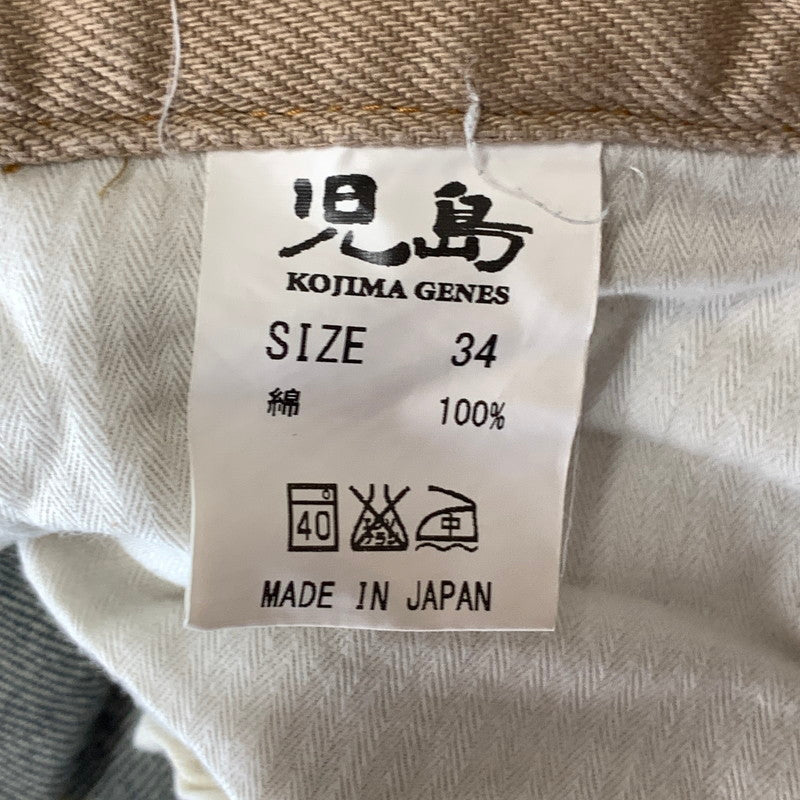 【中古品】【メンズ】 児島JEANS デニムパンツ ボトムス ブランド 古着 156-260921-gm-34-fuzh サイズ：34 カラー：ブラウン インディゴ 万代Net店