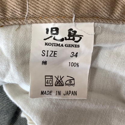 【中古品】【メンズ】 児島JEANS デニムパンツ ボトムス ブランド 古着 156-260921-gm-34-fuzh サイズ：34 カラー：ブラウン インディゴ 万代Net店