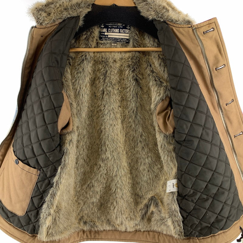 【中古品】【メンズ】 AVIREX アヴィレックス 6132040 N-1 PRIVATE JACKET N-1 プライベートジャケット ミリタリージャケット アウター 145-260921-gm-38-fuzh サイズ：M カラー：ベージュ 万代Net店