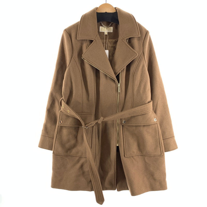 【中古品】【レディース】 MICHAEL KORS マイケルコース WOOL JACKET ウールジャケット アウター ブランド 古着 168-260921-gm-36-fuzh サイズ：L カラー：ベージュ 万代Net店