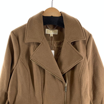 【中古品】【レディース】 MICHAEL KORS マイケルコース WOOL JACKET ウールジャケット アウター ブランド 古着 168-260921-gm-36-fuzh サイズ：L カラー：ベージュ 万代Net店