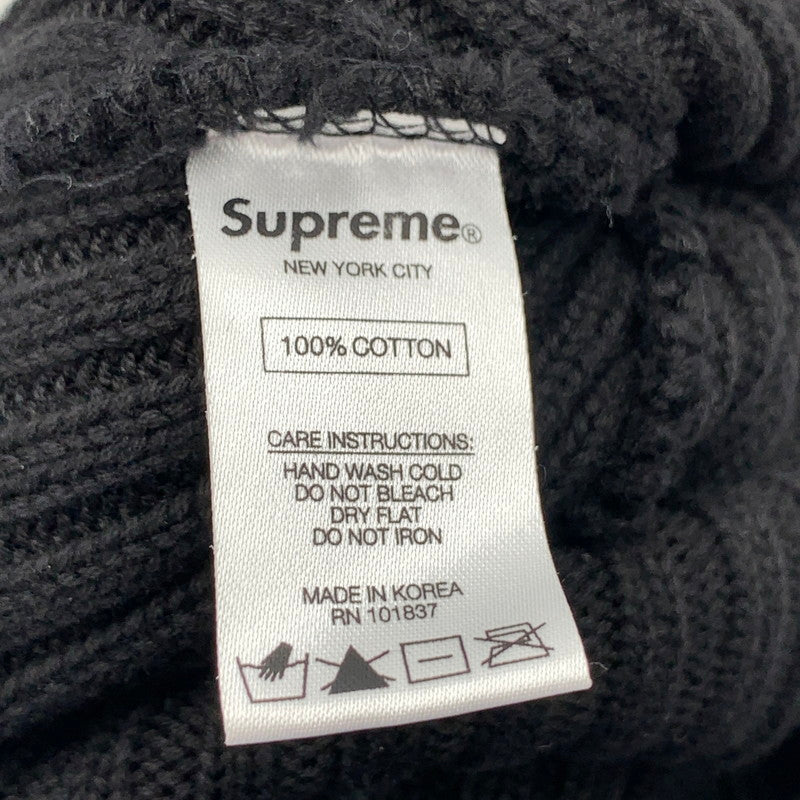 【中古品】【メンズ】 SUPREME シュプリーム BEANIE 帽子 ビーニー ニットキャップ 185-260923-gm-43-fuzh カラー：ブラック 万代Net店