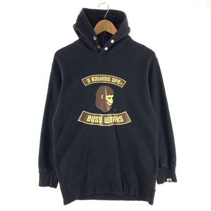 【中古品】【メンズ】 A BATHING APE アベイシングエイプ BUSY WORKS PARKER パーカー フーディー 142-260923-gm-27-fuzh サイズ：L カラー：ブラック 万代Net店