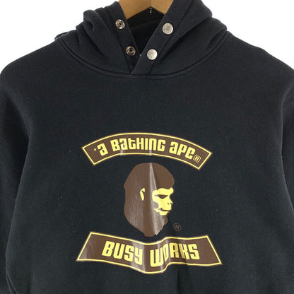 【中古品】【メンズ】 A BATHING APE アベイシングエイプ BUSY WORKS PARKER パーカー フーディー 142-260923-gm-27-fuzh サイズ：L カラー：ブラック 万代Net店