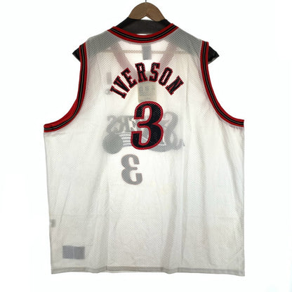【中古品】【メンズ】 CHAMPION チャンピオン 17765-045 タンクトップ NBA 76ers Allen Iverson アレン・アイバーソン 148-260923-gm-29-fuzh サイズ：XXL カラー：ホワイト 万代Net店