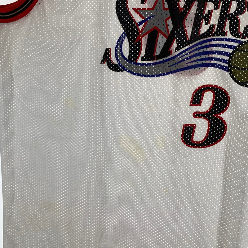 【中古品】【メンズ】 CHAMPION チャンピオン 17765-045 タンクトップ NBA 76ers Allen Iverson アレン・アイバーソン 148-260923-gm-29-fuzh サイズ：XXL カラー：ホワイト 万代Net店