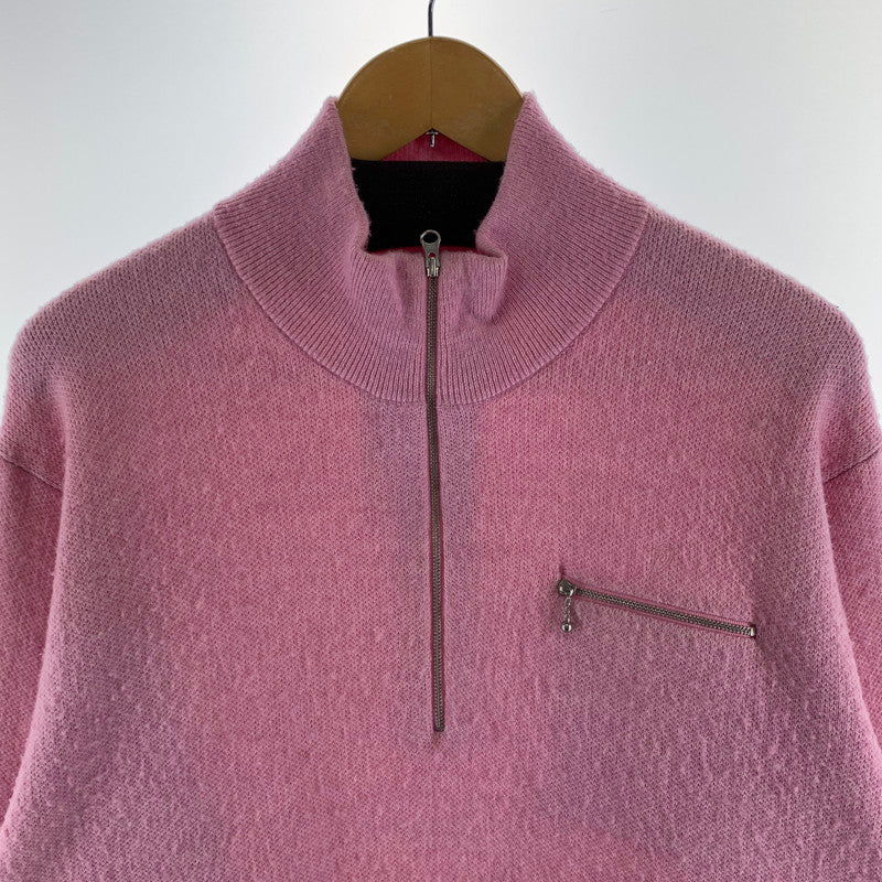 【中古品】【メンズ】 STUSSY ステューシー 117219 HALF ZIP MOCK NECK SWEATER ジップモックネックセーター ニット ブランド 古着 142-260923-gm-28-fuzh サイズ：M カラー：ピンク 万代Net店