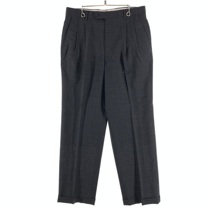 【中古品】【メンズ】 CHRISTIAN DIOR MONSIEUR クリスチャン・ディオール ムッシュ スーツセットアップ 3ピース ウール100% 裏地キュプラ 141-260921-gm-32-fuzh サイズ：A-6 カラー：ブラック 万代Net店