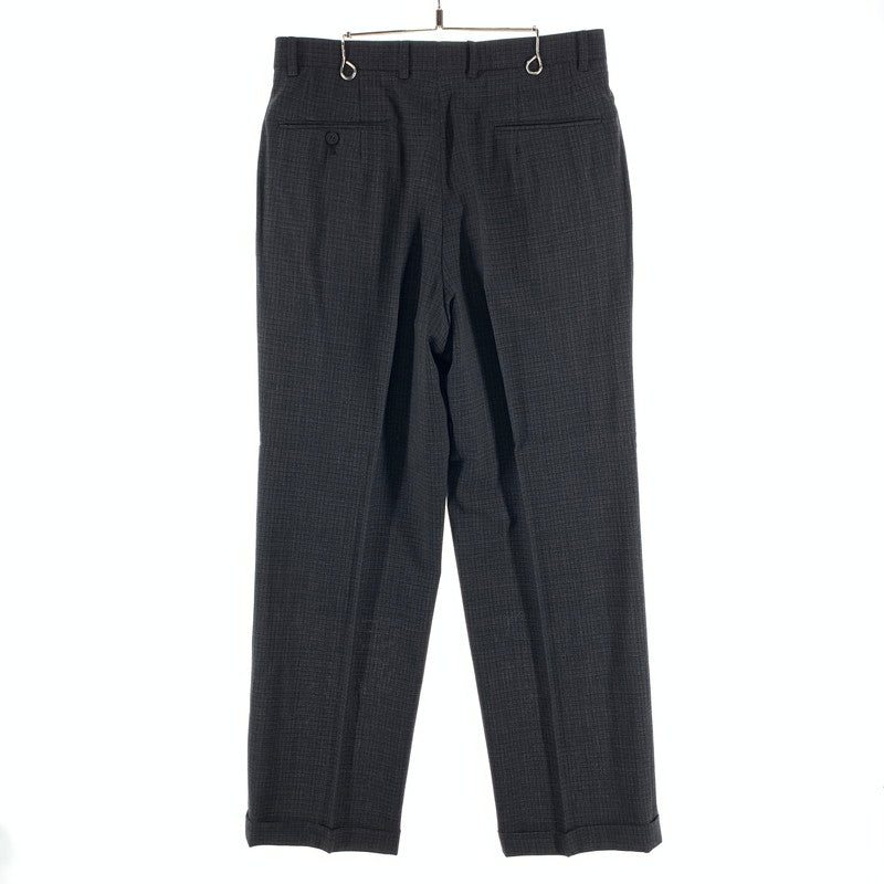 【中古品】【メンズ】 CHRISTIAN DIOR MONSIEUR クリスチャン・ディオール ムッシュ スーツセットアップ 3ピース ウール100% 裏地キュプラ 141-260921-gm-32-fuzh サイズ：A-6 カラー：ブラック 万代Net店