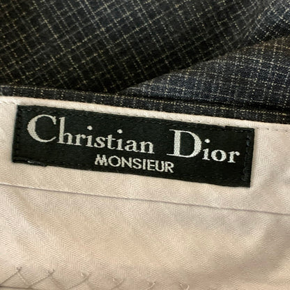 【中古品】【メンズ】 CHRISTIAN DIOR MONSIEUR クリスチャン・ディオール ムッシュ スーツセットアップ 3ピース ウール100% 裏地キュプラ 141-260921-gm-32-fuzh サイズ：A-6 カラー：ブラック 万代Net店