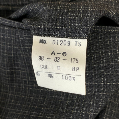 【中古品】【メンズ】 CHRISTIAN DIOR MONSIEUR クリスチャン・ディオール ムッシュ スーツセットアップ 3ピース ウール100% 裏地キュプラ 141-260921-gm-32-fuzh サイズ：A-6 カラー：ブラック 万代Net店