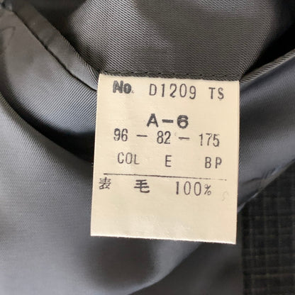 【中古品】【メンズ】 CHRISTIAN DIOR MONSIEUR クリスチャン・ディオール ムッシュ スーツセットアップ 3ピース ウール100% 裏地キュプラ 141-260921-gm-32-fuzh サイズ：A-6 カラー：ブラック 万代Net店
