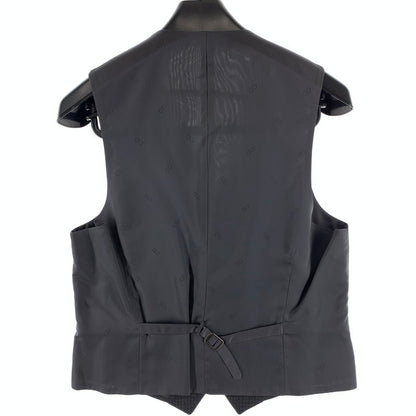 【中古品】【メンズ】 CHRISTIAN DIOR MONSIEUR クリスチャン・ディオール ムッシュ スーツセットアップ 3ピース ウール100% 裏地キュプラ 141-260921-gm-32-fuzh サイズ：A-6 カラー：ブラック 万代Net店