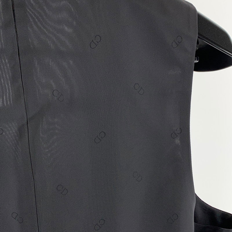 【中古品】【メンズ】 CHRISTIAN DIOR MONSIEUR クリスチャン・ディオール ムッシュ スーツセットアップ 3ピース ウール100% 裏地キュプラ 141-260921-gm-32-fuzh サイズ：A-6 カラー：ブラック 万代Net店